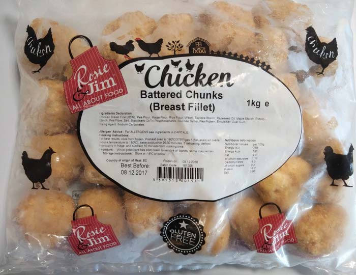 Battered Chicken Chunks Battered Chicken Chunks