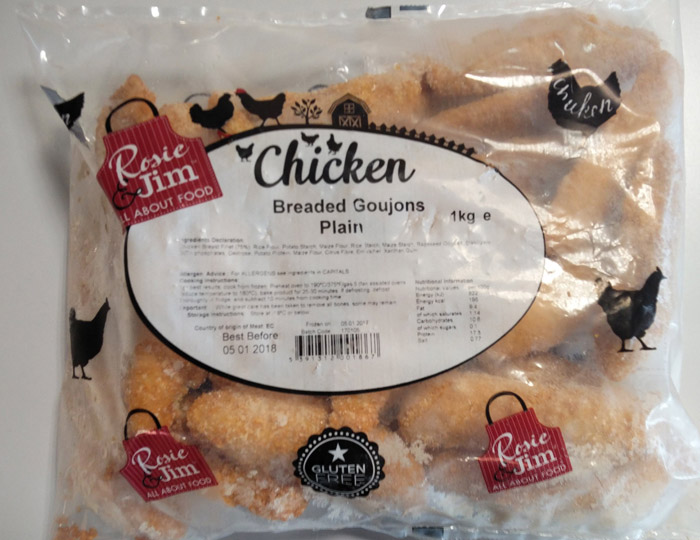 Rosie & Jim Gluten Free Chicken Goujons