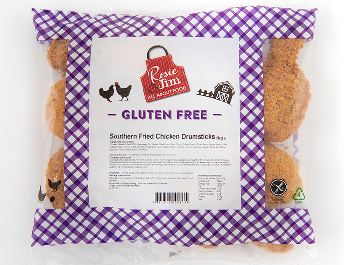 Rosie & Jim Chicken Gluten Free Drumsticks - Southern Fried