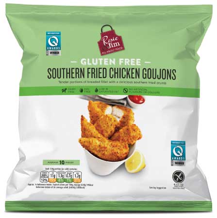 Rosie & Jim Southern Fried Chicken Goujons 400g available in Supermarkets