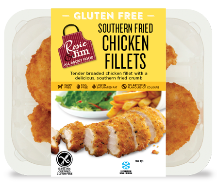 Rosie & Jim Southern Fried Chicken Fillet - Chilled Tray Rosie & Jim Southern Fried Chicken Fillet - Chilled Tray
