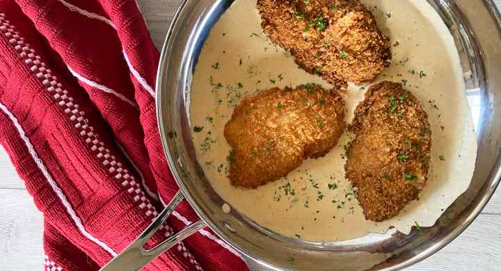 Chicken in Cajun cream sauce